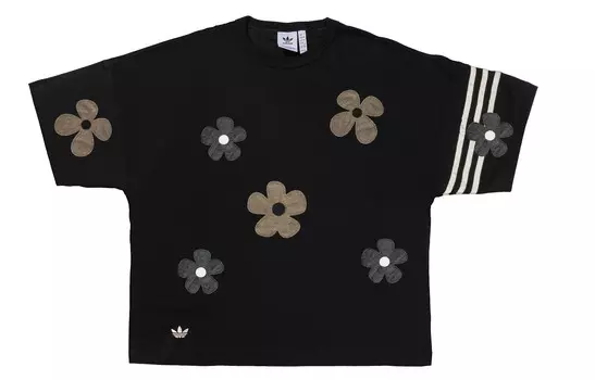 Одежда Футболка Унисекс Черная Adidas Originals, черный