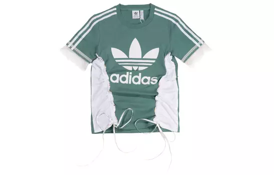 Одежда Футболка женская зеленая Adidas Originals