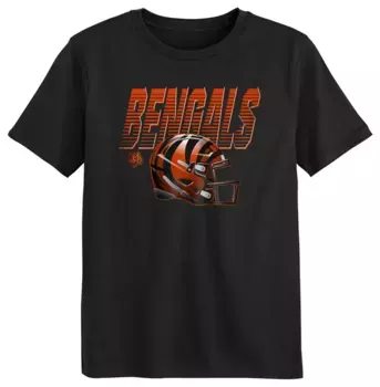 Одежда команды НФЛ Черная футболка Little Kids Cincinnati Bengals Helmet NFL Team Apparel