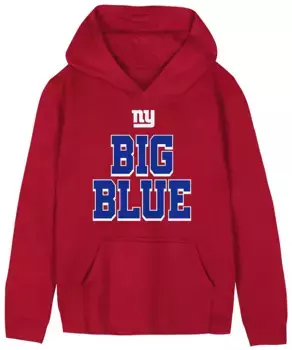 Одежда команды НФЛ Красная пуловер с капюшоном для маленьких детей New York Giants Team Football NFL Team Apparel