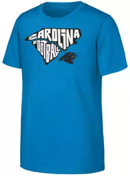 Одежда команды НФЛ Молодежная синяя футболка команды Carolina Panthers Local Neptune Team Sport NFL Team Apparel