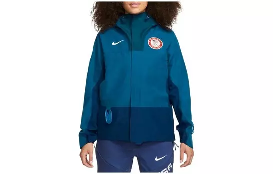 Одежда Куртка женская синяя Nike