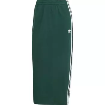 Одежда Повседневная длинная юбка женская зеленая Adidas Originals