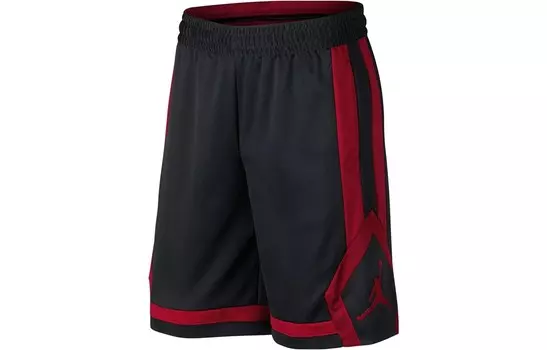 Одежда Спортивные шорты Мужские Черный/Красный Jordan, черный/красный