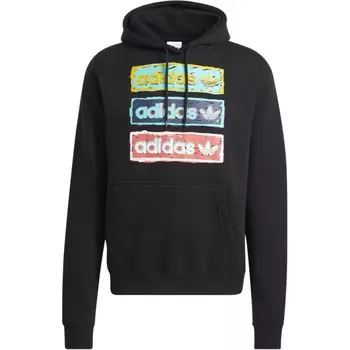Одежда Толстовка мужская черная Adidas Originals, черный