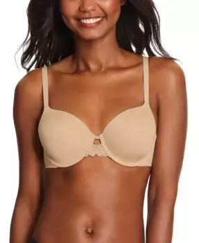 Один Фэб Фит 2.0 Футболка Формирующий бюстгальтер с дополнительным покрытием и косточками DM7549 Maidenform, коричневый/бежевый