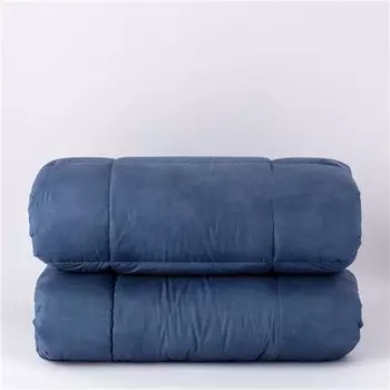 Одинарное одеяло из микрофибры Riviera, синий