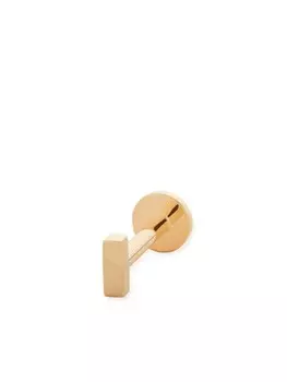 Одиночная серьга Linear Bar из 9-каратного желтого золота Monica Vinader, золотой