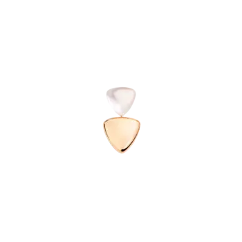 Одиночная серьга Vhernier Freccia из розового золота и белого перламутра