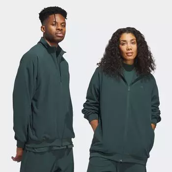 Одна флисовая тренировочная куртка. adidas Originals, цвет mineral green
