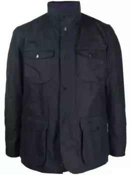 Однобортная куртка Barbour, синий