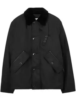 Однобортная куртка EKD BURBERRY, черный