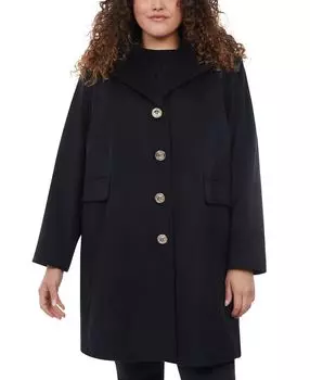 Однобортное ходунковое пальто больших размеров, созданное для macy's Michael Kors, черный