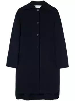 Однобортное кашемировое пальто JIL SANDER, синий