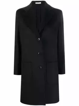 Однобортное пальто Alice из кашемира SAULINA, черный