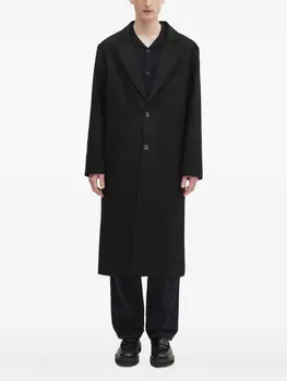 Однобортное пальто APC A.P.C., черный
