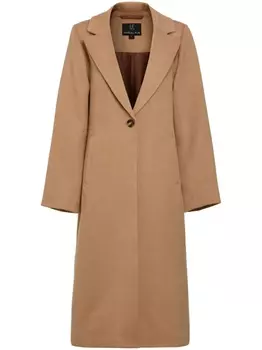 Однобортное пальто Belle du Jour Unreal Fur, коричневый