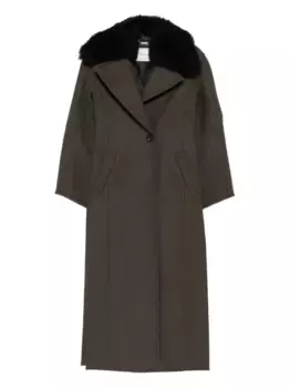 Однобортное пальто BLUMARINE, зеленый