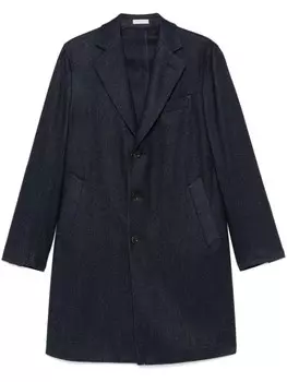 Однобортное пальто Boglioli, синий