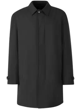 Однобортное пальто Brioni, синий