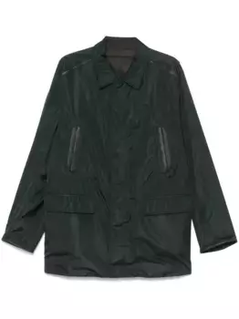 Однобортное пальто Brioni, зеленый