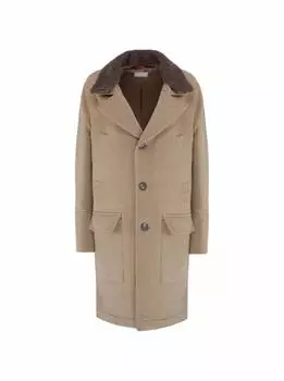 Однобортное пальто Brunello Cucinelli