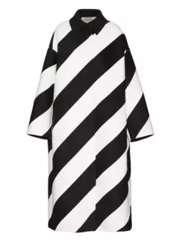 Однобортное пальто Compact Strhype VALENTINO GARAVANI, черный