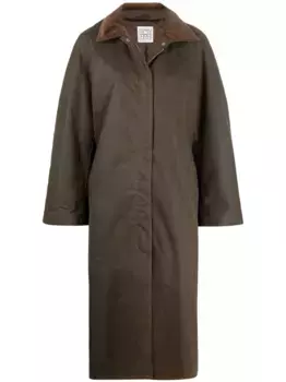 Однобортное пальто Country TOTEME, зеленый