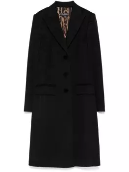 Однобортное пальто Dolce & Gabbana, черный
