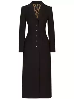 Однобортное пальто DOLCE & GABBANA, черный