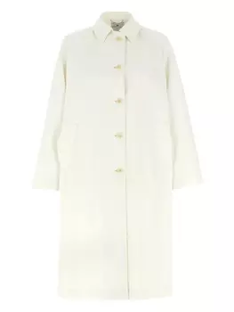 Однобортное пальто Ermanno Scervino, белый