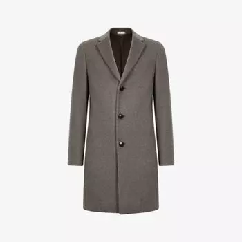 Однобортное пальто Gable из смесовой шерсти Reiss, цвет mouse melange