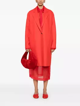 Однобортное пальто Harris Wharf London, красный