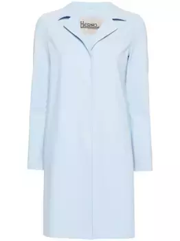 Однобортное пальто Herno, синий