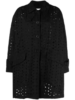 Однобортное пальто Humbie с английской вышивкой Mackintosh, черный