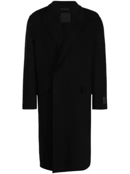 Однобортное пальто из вирджинской шерсти Givenchy, черный