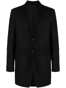 Однобортное пальто Lido Rick Owens, черный