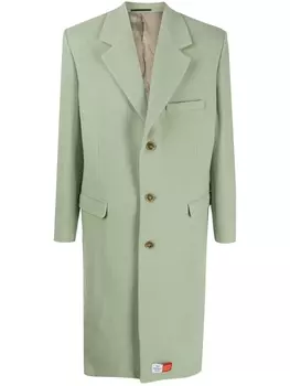 Однобортное пальто Martine Rose, зеленый