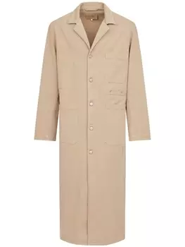 Однобортное пальто MM6 Maison Margiela, бежевый