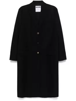 Однобортное пальто Moschino, черный