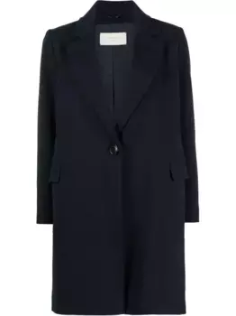 Однобортное пальто на пуговицах Circolo 1901, синий