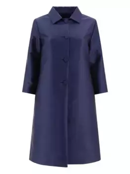 Однобортное пальто на пуговицах F.It, синий