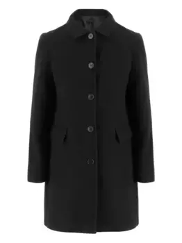 Однобортное пальто на пуговицах F.It, черный