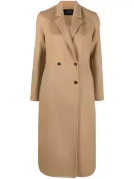 Однобортное пальто с поясом Fabiana Filippi, коричневый