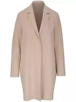 Однобортное пальто с потайной застежкой Harris Wharf London, нейтральный