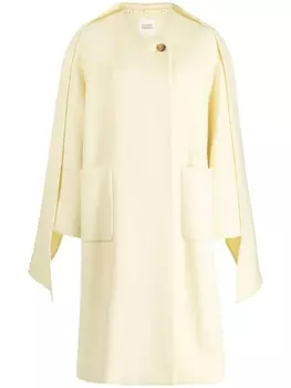 Однобортное пальто с шарфом STUDIO TOMBOY, желтый