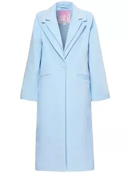 Однобортное пальто Sardinia Unreal Fur, синий