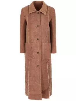 Однобортное пальто Uma Wang, розовый