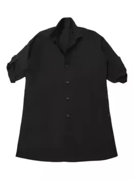 Однобортное пальто Yohji Yamamoto, черный