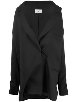 Однобортное платье-блейзер Coperni, черный